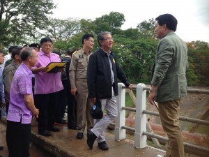 นายปีติพงษ์ พึ่งบุญ ณ อยุธยา ได้ลงพื้นที่ร่วมกับอธิบดีกรมชลประทาน