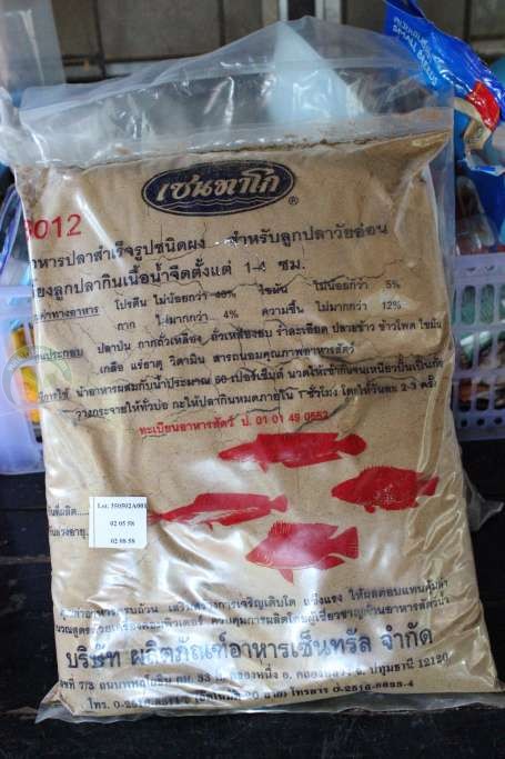 อาหารผง ใช้อนุบาลลูกอ๊อด