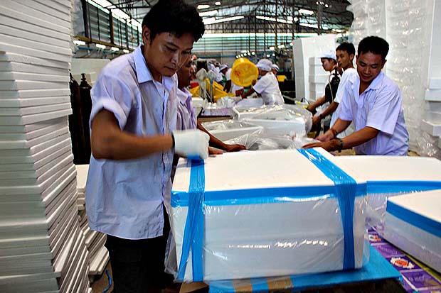 ระบบ Packing กุ้งกุลาดำ ที่ได้มาตรฐานในการส่งออกไปจีน